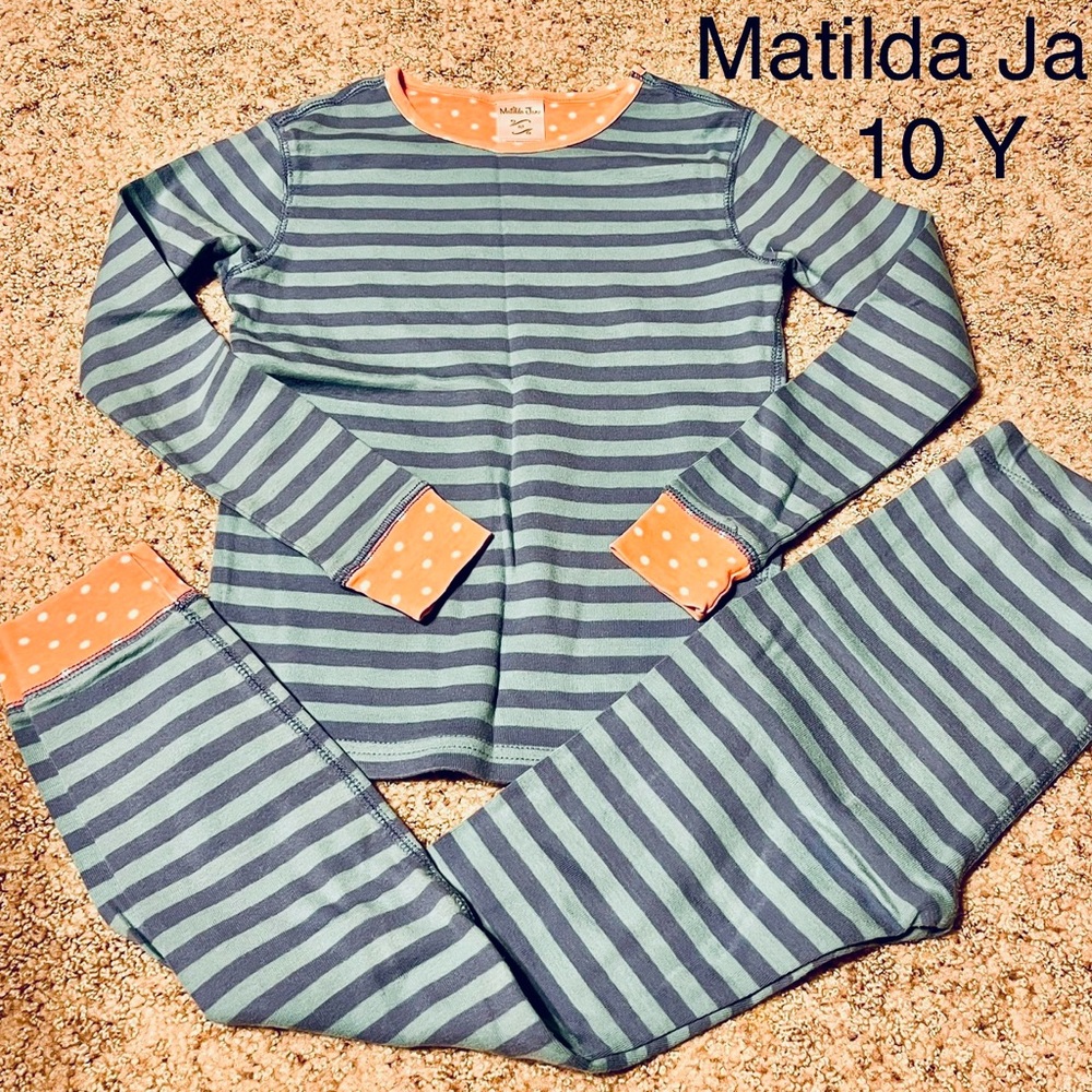 Matilda Jane Blue Striped Pajamas